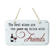 The Best Wines Metal Sign